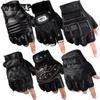 Halbfinger-Handschuhe für Herren, Radfahren, Sport, Fitness, Outdoor-Training, Taktik, Armee-Fan, Fahren, fingerlose Halblederhandschuhe