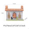 Chinese House Flowerpot Plant Pot Decoration Collection Housewarming Gift Statue with Drainage Hole