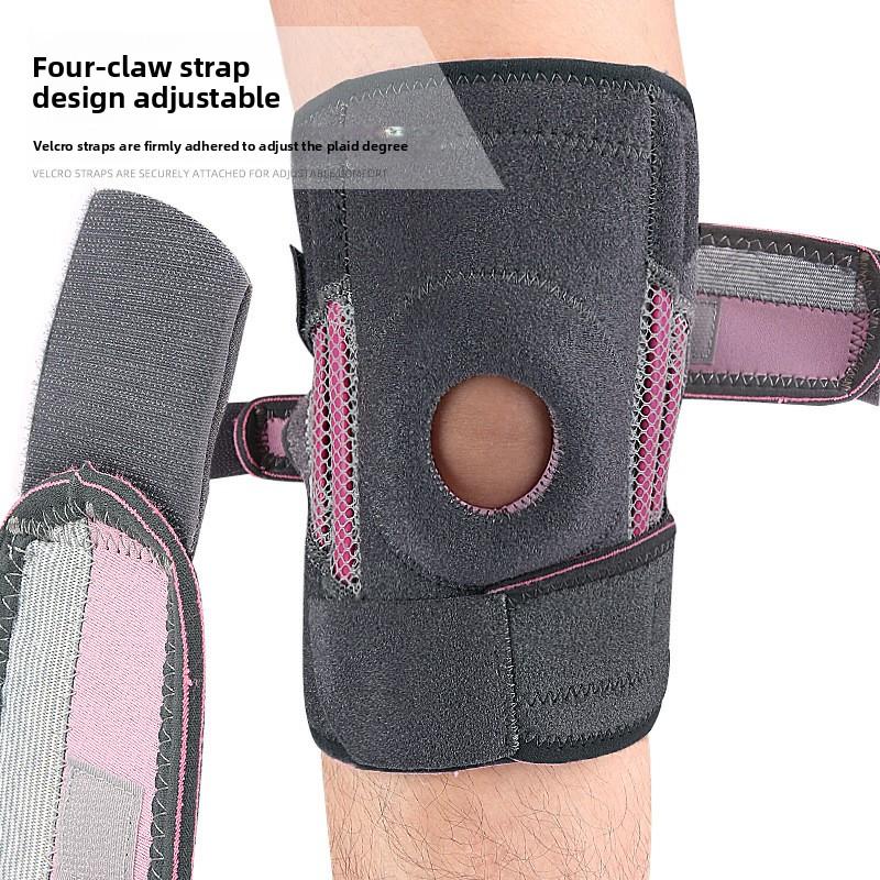 Straps Adjustable Pressurized Silicone Shock Absorption Basketball Riding Outdoor Mountaineering Pressurized Straps Sports Knee Cover