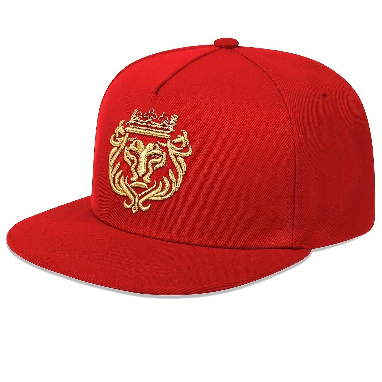 

Men Women Lion Embroidered Baseball Cap Summer Outdoor Sun Hat Hip Hop Adjustable Trucker Caps Cotton Snapback Hats Sun Hats