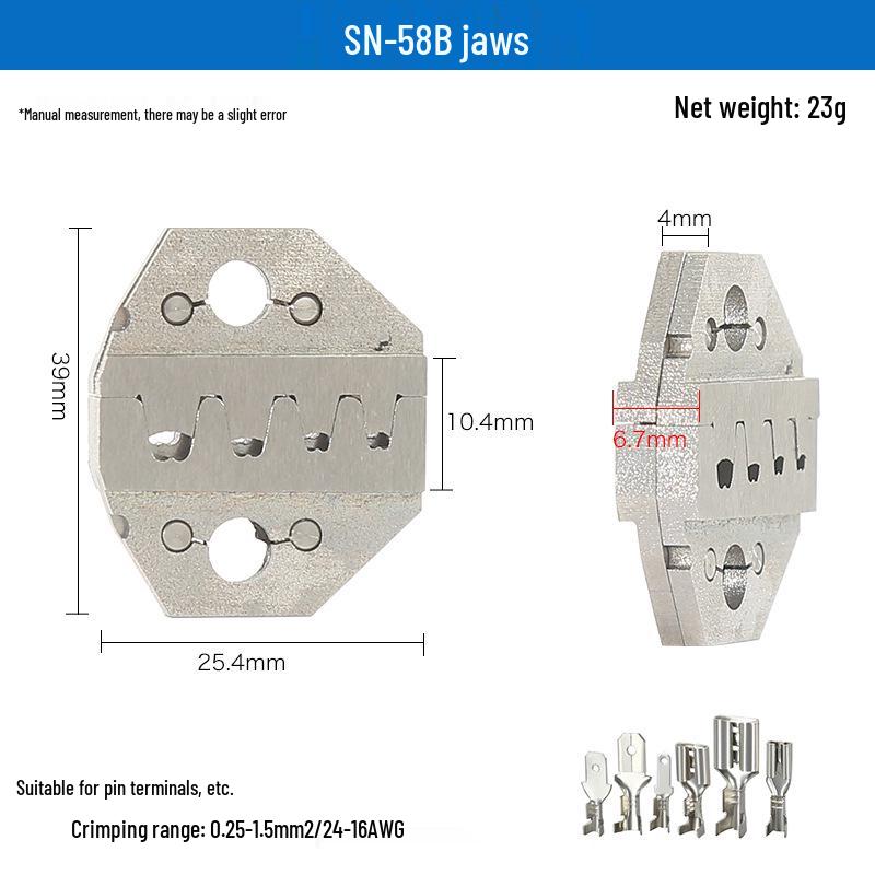 SN Pliers Jaw Wire Crimping Series - Multifunctional Terminal Accessories for Electricians
