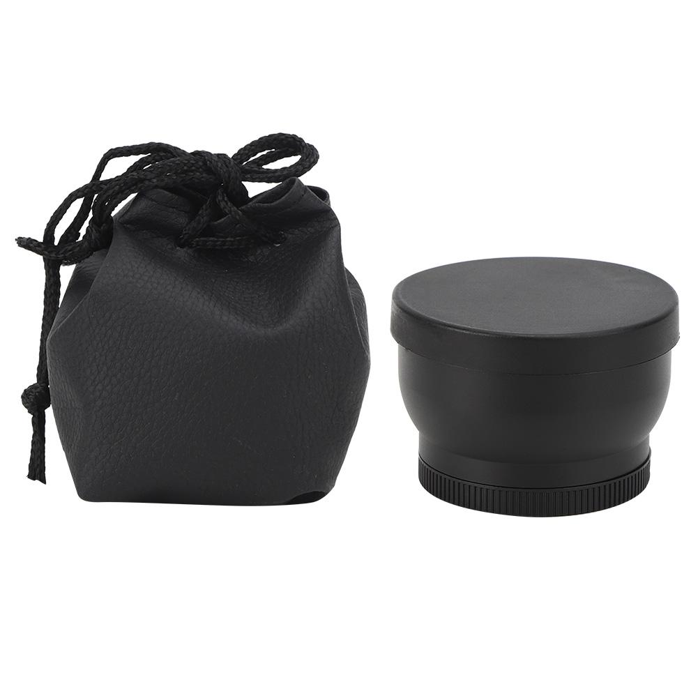 52MM 2X Aluminum Alloy Magnification Additional Lens for All 52MM Diameter Camera Lenses