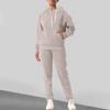 Women's Fashion Solid Colour Long Sleeve Long Pants Sport Two Piece Set