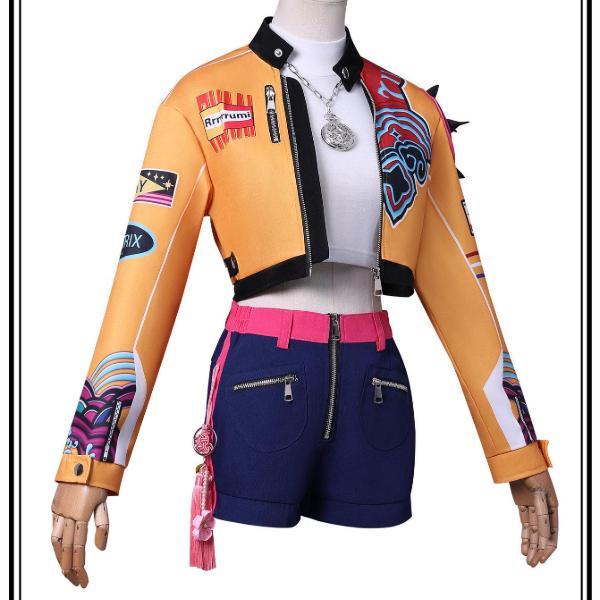 K-Pop:Dämonenjäger Rumi Cosplay Kostüm Uniform Halloween Karnevalsparty Weihnachten Rollenspiel Kleidung Kleidung für Frauen