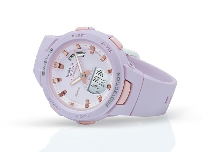 Casio Men's Resin 100M Water Resistant Digital Shock Resistant Quartz Watch BSA-B100-4A2