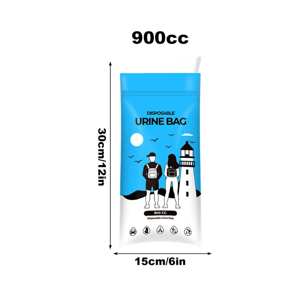 Travel Urine Bags Portable 900cc Urinary Collector Pee Bags For Travel For Men Women Elderly Camping Hiking Backpacking Car Road