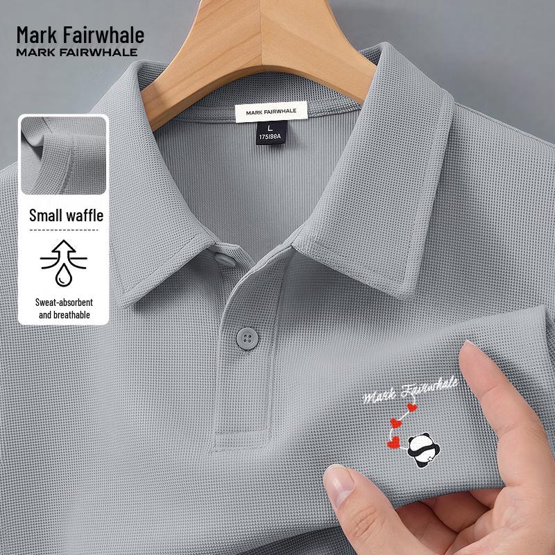 Mark Fairwhale Men s 230G Waffle Knit Short-Sleeve Polo Shirt M
