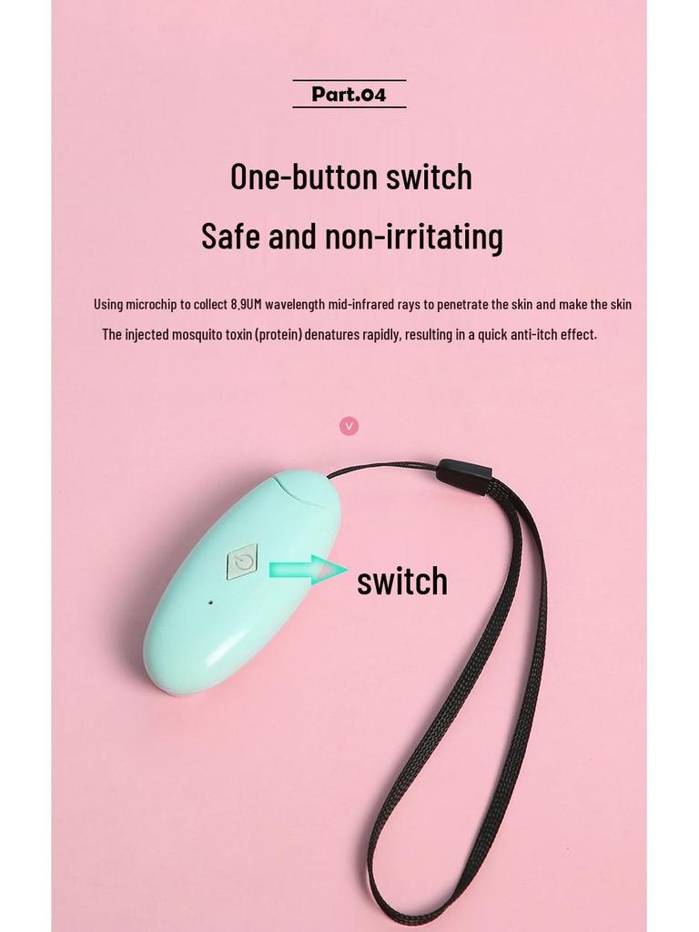 Mosquito Bite Itch Relief Pen for Babies and Children - Infrared, Quick & Rechargeable