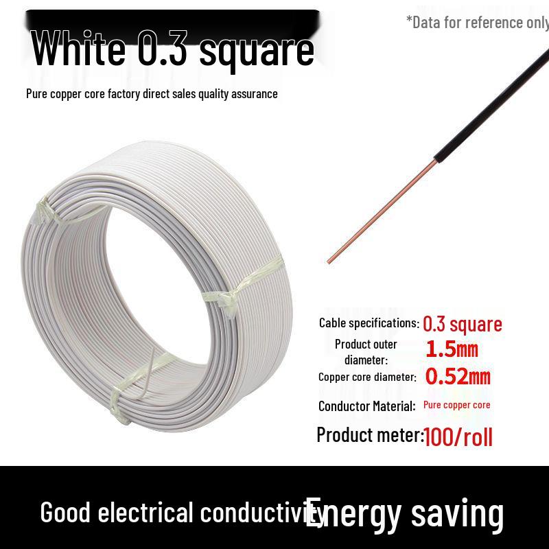 Pure Copper Single Core Electrical Wire, Flame Retardant, 0.5-2.5mm² for Home Decoration