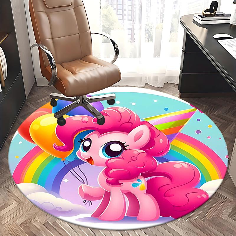 Pinkie Pie,Balloon Party Chair mat Round Rug Office carpet, Non slip, Suitable for Living Rooms, Bedrooms,Decor1205646a