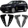 Car Bumper Spoiler Shark Gills Side Flow Vent Stickers Cover Body Kits Air Vent Trim Compatible for BMW X5 F15 M Sport 2014-2018(Carbon Fiber)