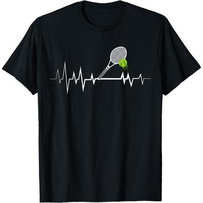 Tennis Heartbeat Shirt Sports Lover Tee T-Shirt(1)