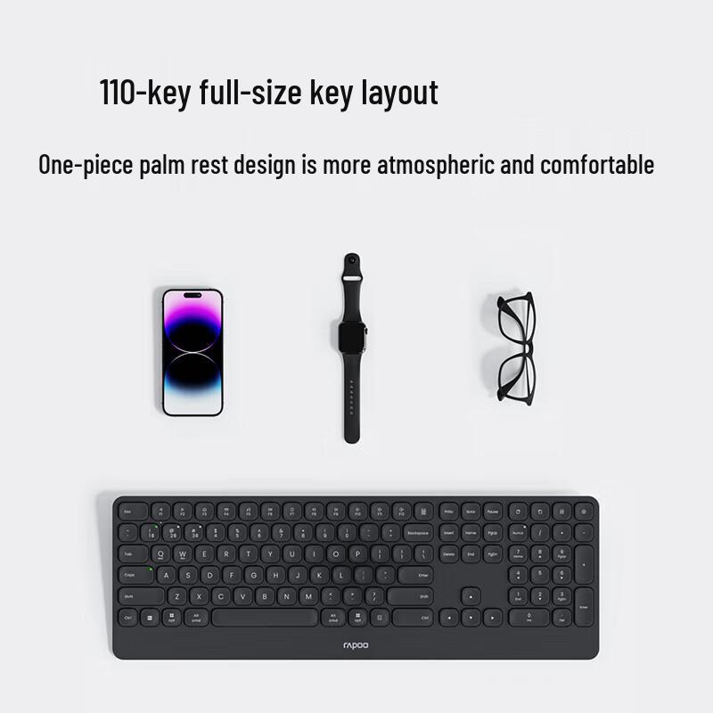 Rapoo E9500G Ultra-Slim Multi-Mode Wireless Keyboard