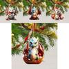 Delightful Dragon Acrylic Egg Car Pendant For Creative Holiday Interior Decoration