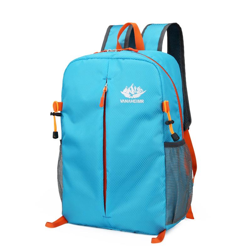 Schoolbag Outdoor Foldable Backpack Lightweight Travel Bag Anti-splashing Ultra Light Skin Bag Support Printed Cycling Student Bag