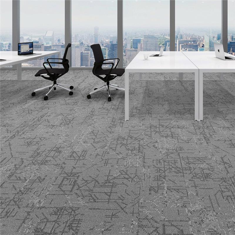 Thickened Commercial Office Carpet Tiles for Large Area Flooring