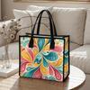 Colorful Swirl Print Tote Bag Portable Shoulder Bag For Daily Use Stylish Casual Handbag