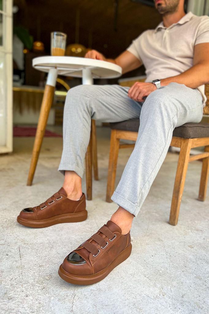Chekich H New Collection CH251 Mirror Men Shoe White Black Brown Tan