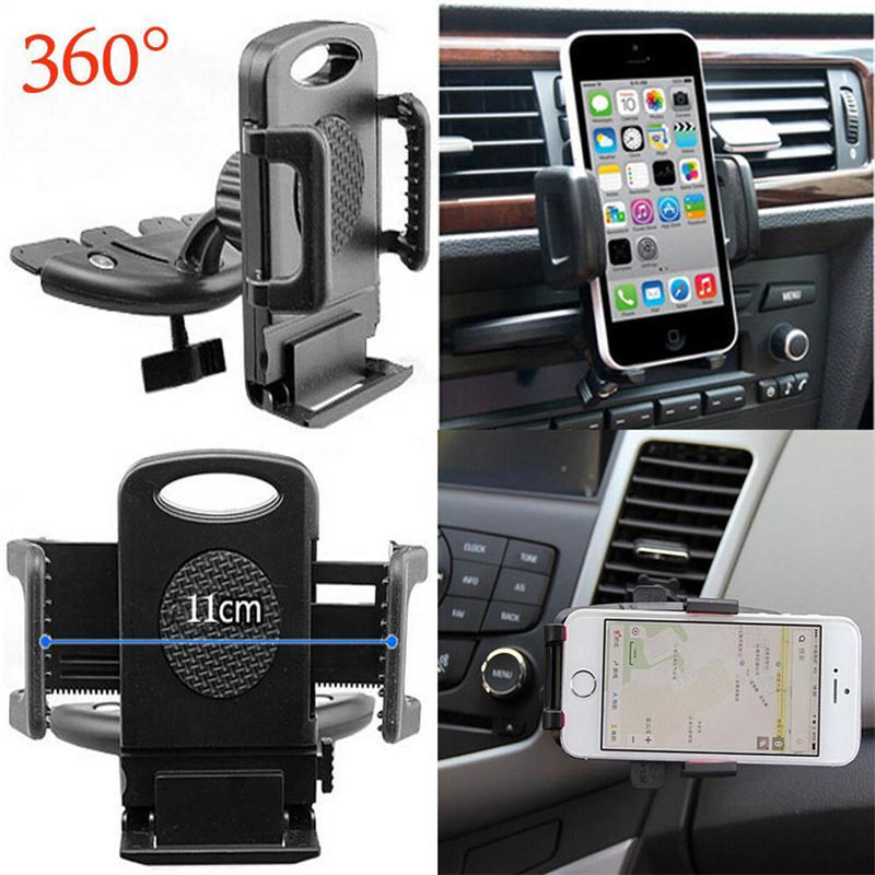 Univerzální Auto Cd Slot Držák Držák Stojanu Stojánek Pro Mobily Iphone Samsung