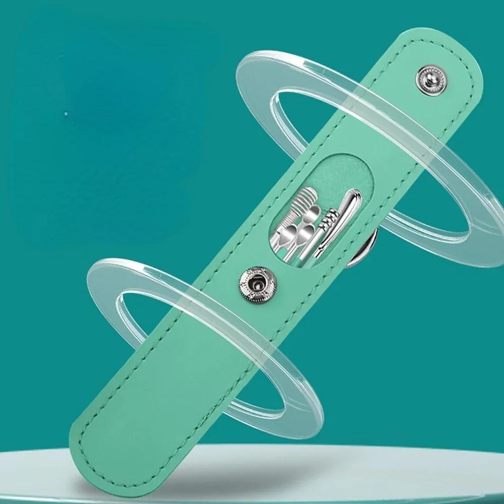 Ear Scoop 6-piece Set Household Portable Keychain Ear Scoop Ear Pick Screw Ear Scoop Cleaner Ear Picking Tool