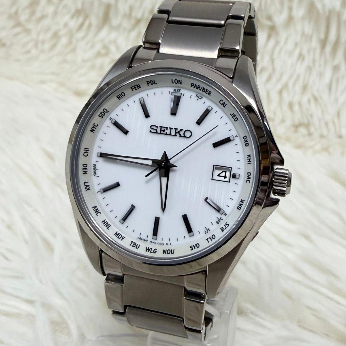 [Good Condition] SEIKO Titanium Solar 7B75-0AA0 SBTM287
