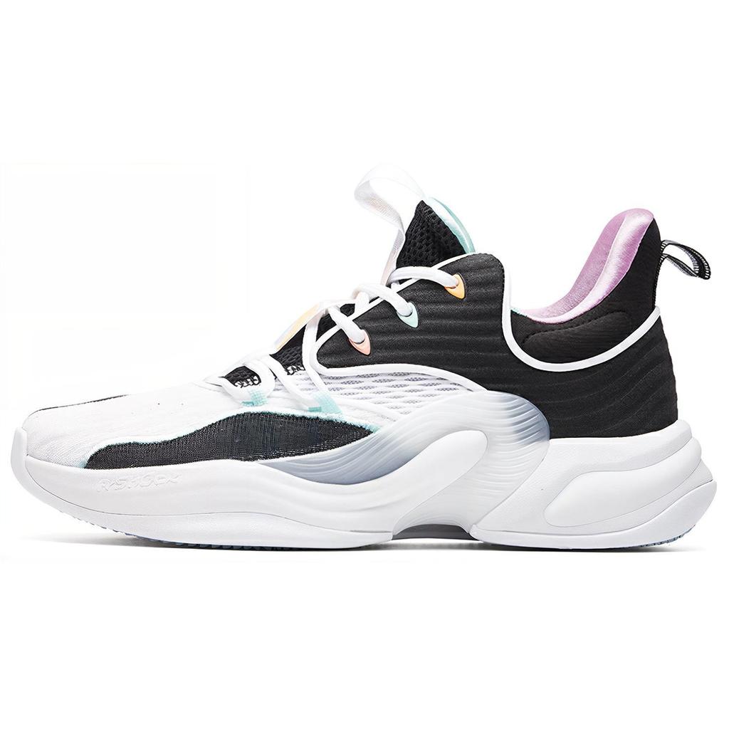 New Anta Heat Wave 2 Cushioning Anti Slip And Wear Resistant Low Top Basketball Shoes Men's Black White Green 112031105-2