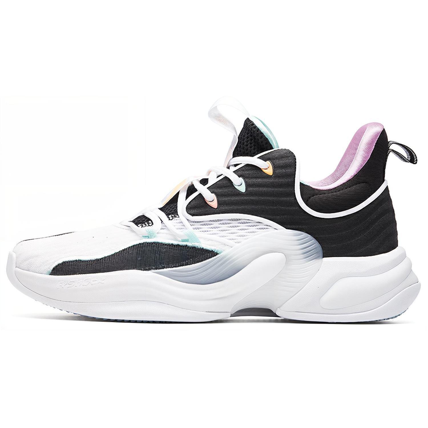 

new Anta Heat Wave 2 Cushioning Anti Slip And Wear Resistant Low Top Basketball Shoes Men s Black White Green 45