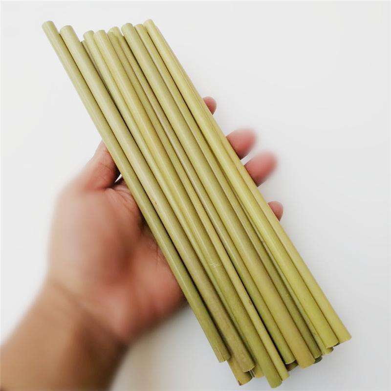 120pc Amboo Drinking Straws Reusable Eco-Friendly Party Kitchen + Clean Brush for Drop Shipping Wholesale