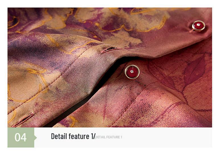 Elegant Silk Long Sleeve Shirt for Women - Spring/Summer Top for Middle-aged and Elderly