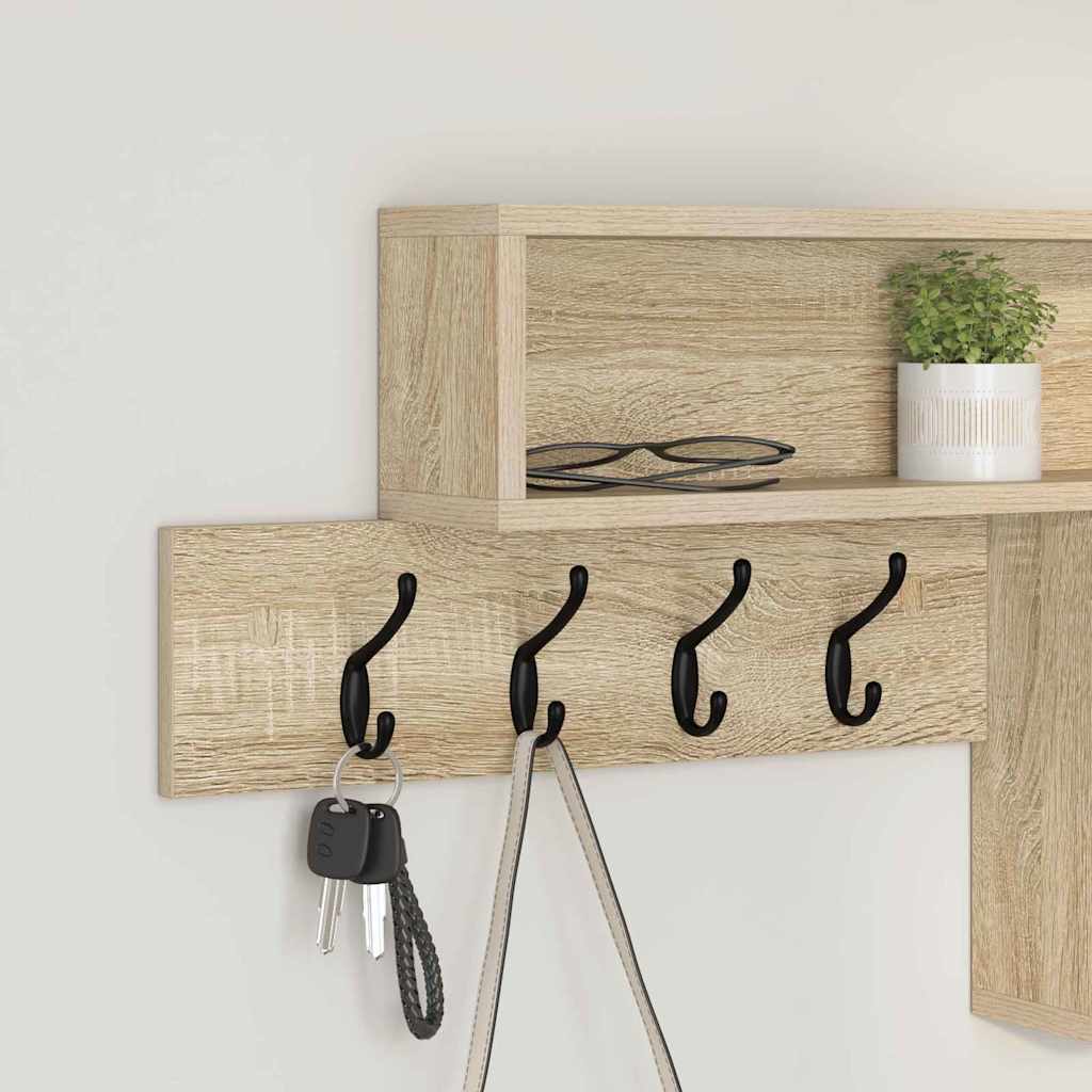 Wall Mounted Nightstand Sonoma Oak 100 x 12 x 43.5 cm