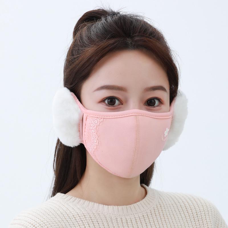 Windproof & Warm Fleece-Lined Face Mask with Ear Protection
