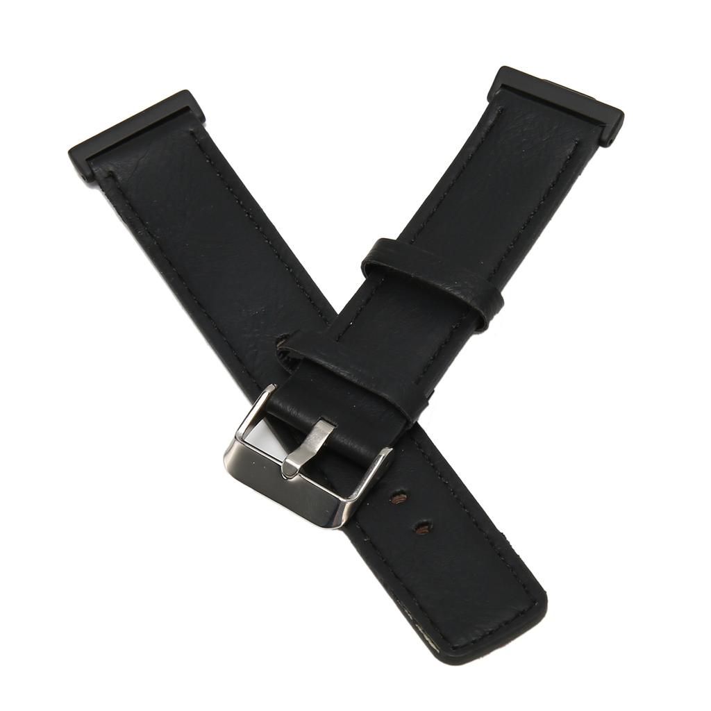 Leather Smartwatch Strap Comfortable Replacement Smartwatch Band Wristband for Watch FIT 2