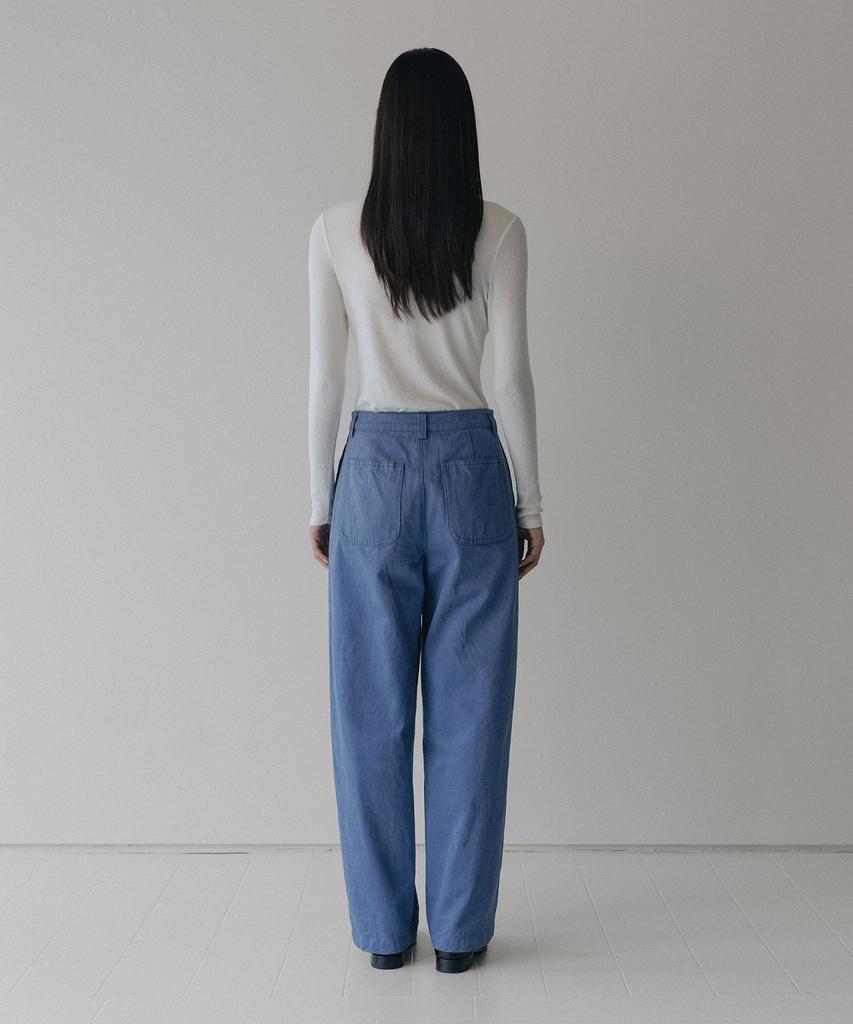 Beullaengkeulumumeon (Her) Workers Pants_Washed Blue