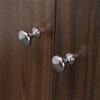 4pcs/8pcs/12pcs Chrome Metal Door Knobs Drawer Wardrobe Kitchen Cupboard Handles Silver