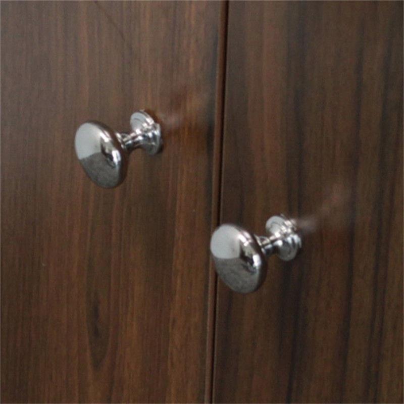 4pcs/8pcs/12pcs Chrome Metal Door Knobs Drawer Wardrobe Kitchen Cupboard Handles Silver