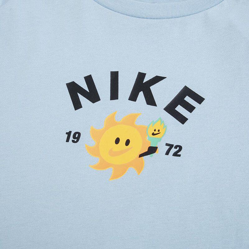 Nike Short Sleeved T Shirts Light Blue Kids' FJ7236-483