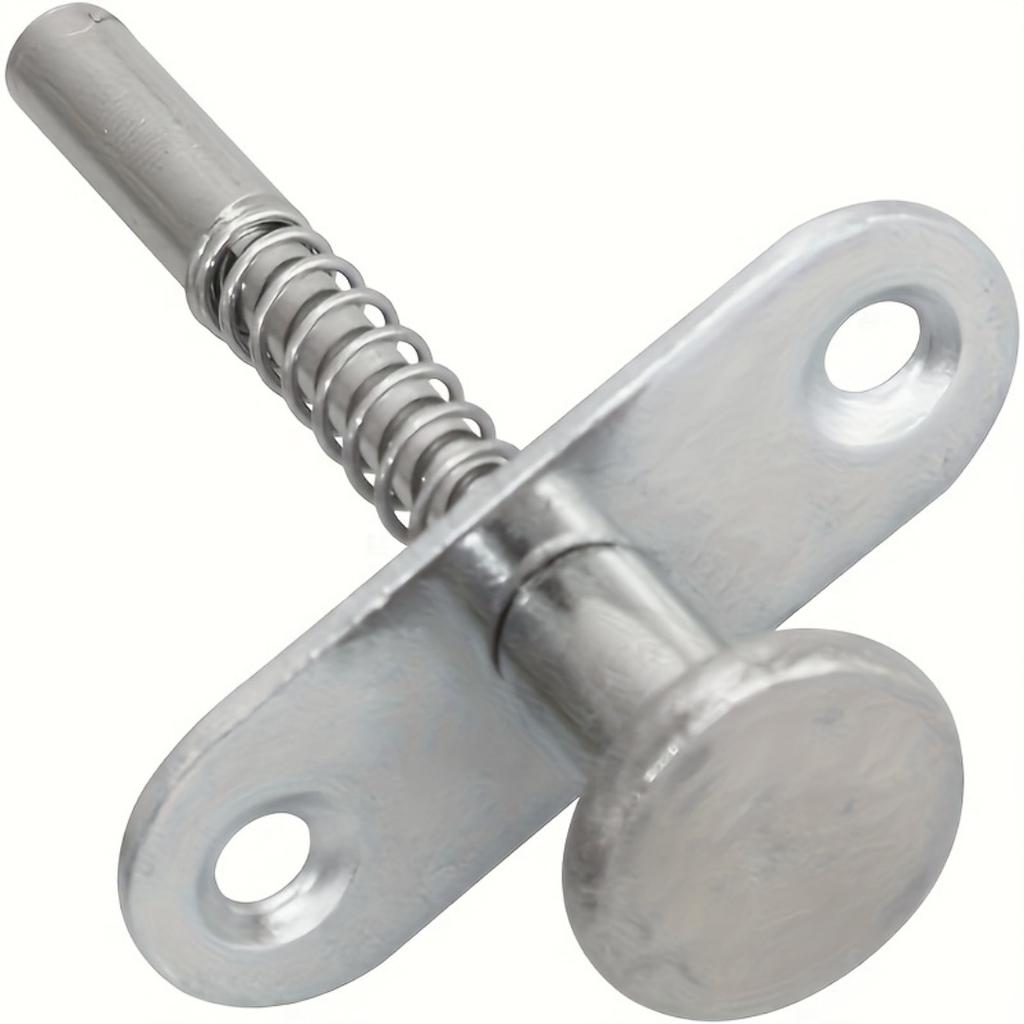 2-Piece Set Spring-Loaded Stainless Steel 6mm Head Door Raising Adjustment Rod Locks Hardware for Doors