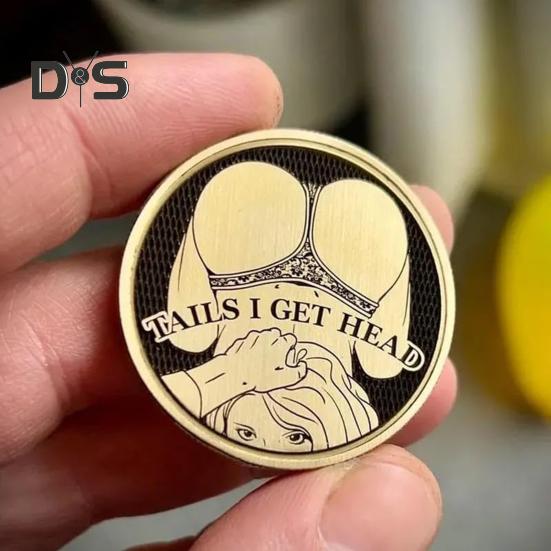 Pin Up Girls Coin Funny Heads And Tails Coins And Tails Coins Get Tails Get Head Sexy Coin Funny Prank Gifts for Men Women Date Night
