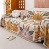 Funda Sofa Home Chenille Hawaii Flower Sofa Mat Throw Blankets  All-season Camping Picnic Cover Sofa Cover