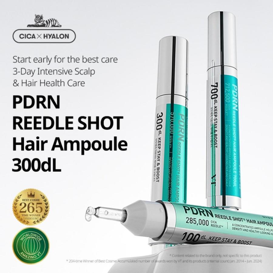 VT PDRN Reedle Shot Hair Ampoule 300dL 15ml