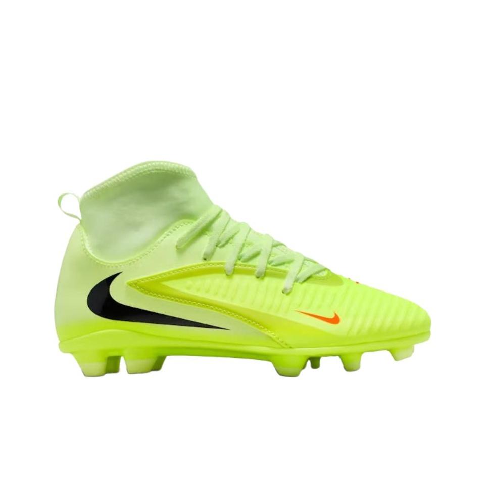 Nike Phantom 6 High Club MG GS Hyper Crimson Limelight Kids Cleats Yellow Life-Lime Black HQ2022-800