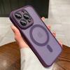 For iPhone 16 14 13 Magnetic Luxury Wireless Charge For Magsafe Case 15 14 13 12 11 Pro Max Matte Translucent Shockproof Cover