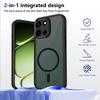 KEYSION Magnetic Phone Case for OnePlus Nord 6 Soft Silicone+PC Matte Translucent Black Shockproof Cover for OnePlus 1+ Nord 6