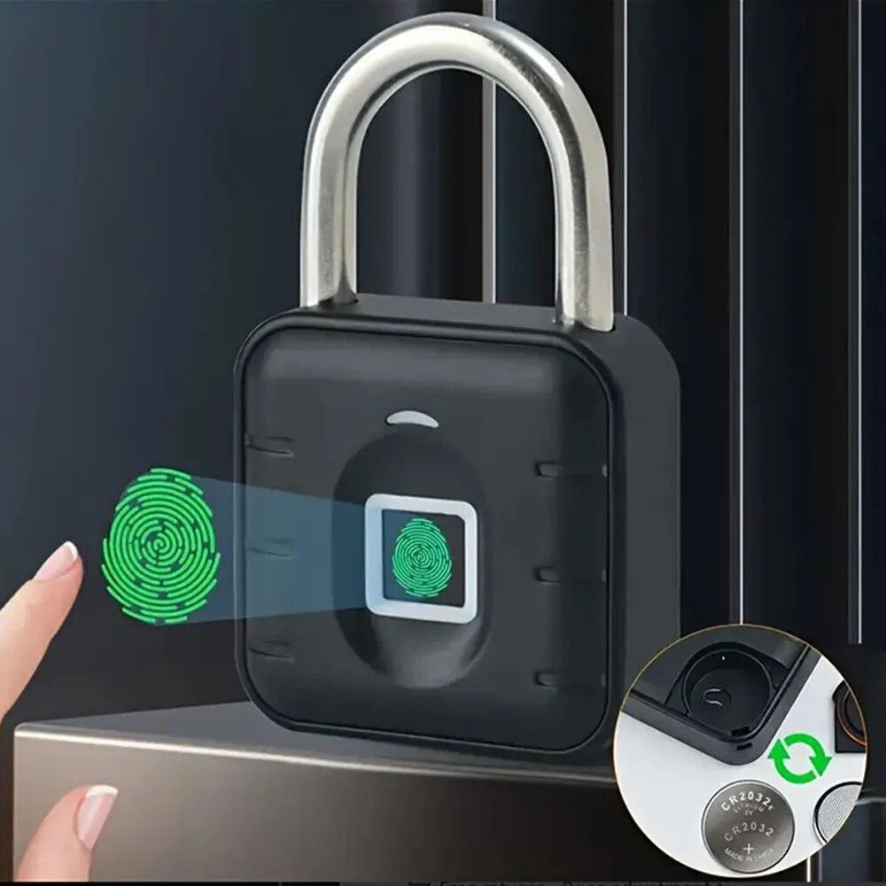 Serratura Tuya Smart con Impronta Digitale Biometrica Serratura Elettronica per Porta Tuya Sblocco Rapido Senza Chiave Tastierino a Codice Numerico Lucchetto Impermeabile IP67