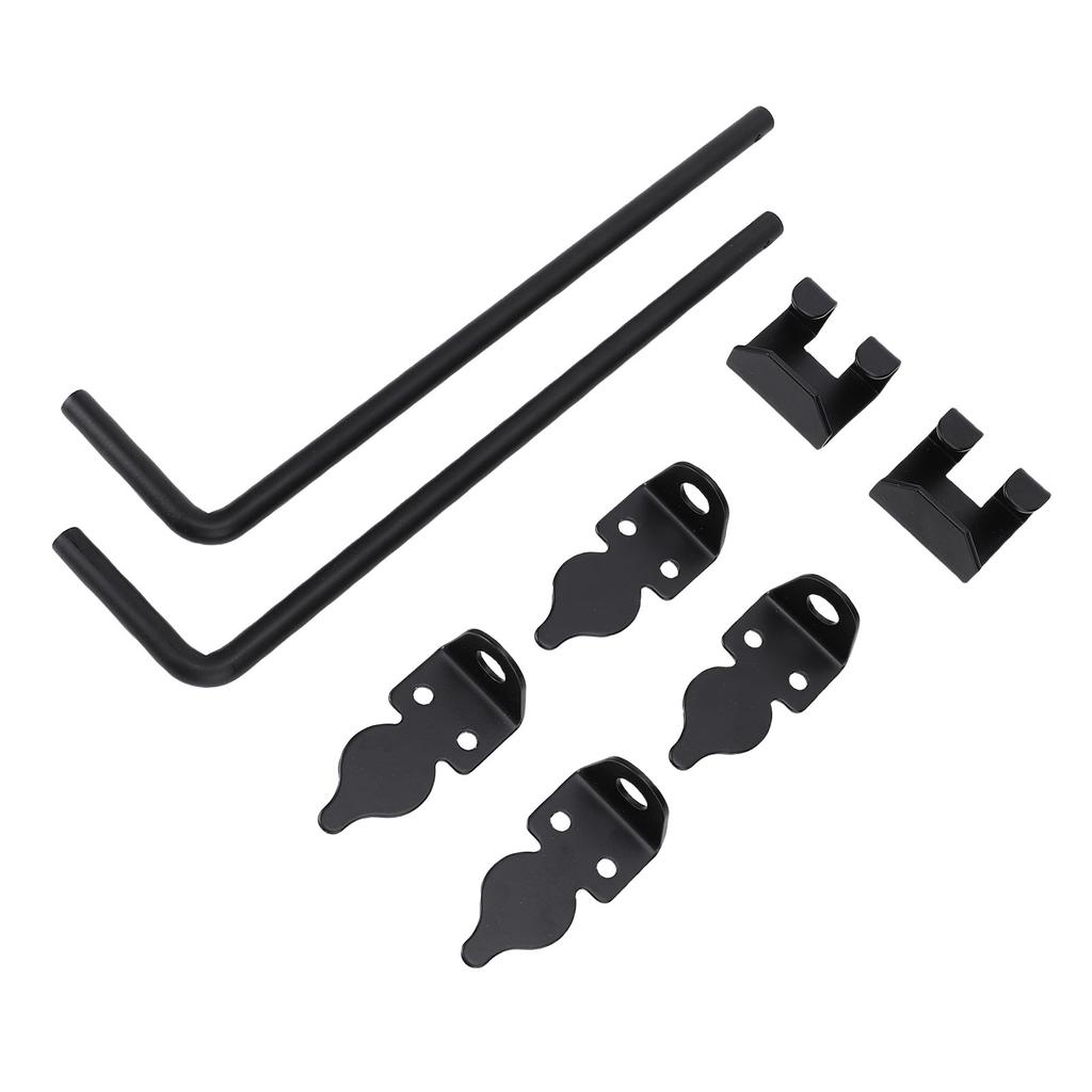 2Pcs Heavy Duty Cane Bolt Gate Drop Rod Efficient Locking Weather Proof Steel Gate Bolt Hardware for Wooden Fence