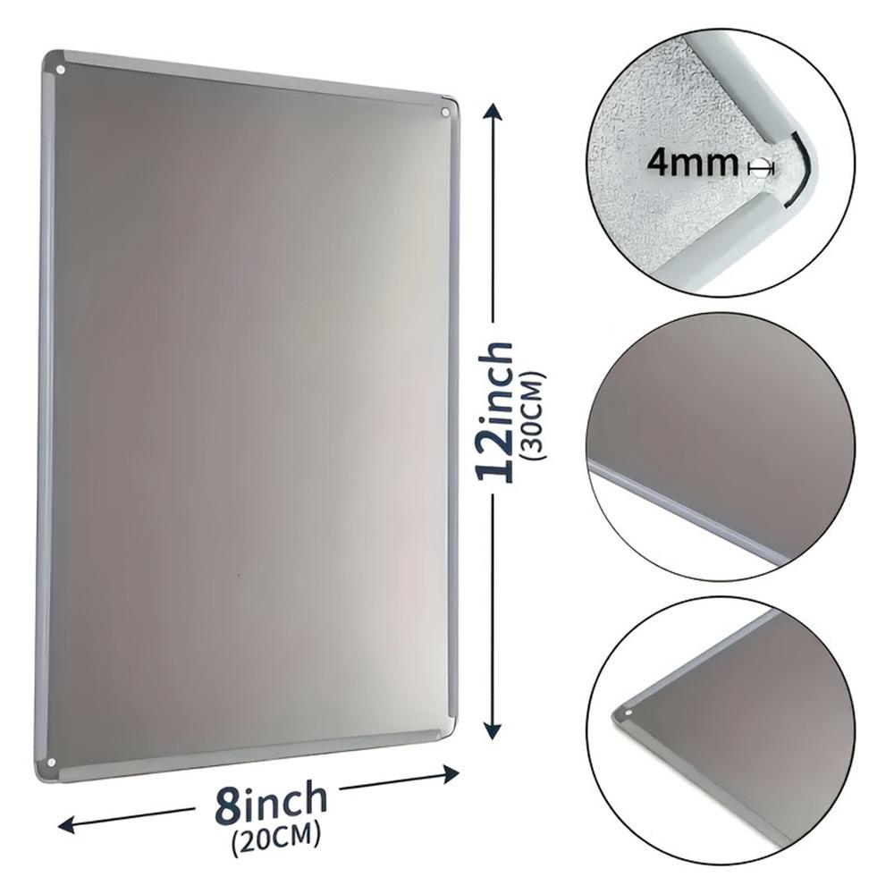 Custom Photo Tin Sign 20x30cm Personalized Metal Wall Art For Home Cafe Office Birthday Gift