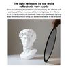 Silver White 2 In1 Reflector Portable Round Photography Light Reflector for Live Lighting