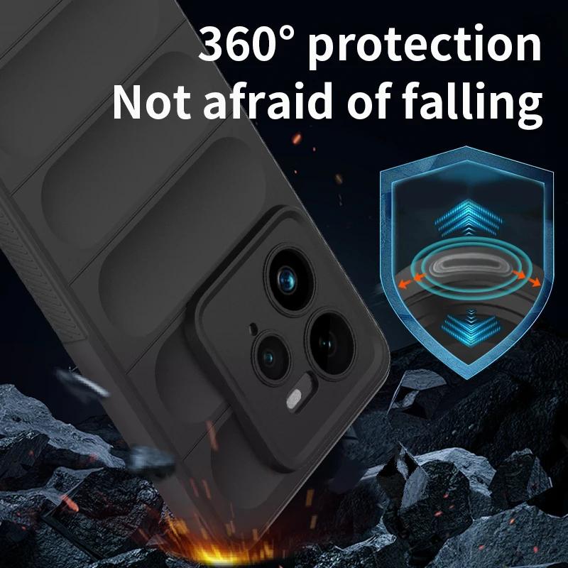Soft Armor Phone Case For Mi Xiaomi 15 14 14T 13 13T Pro Lite Ultra Liquid Silicone AirBag Protective Coque Cover Funda