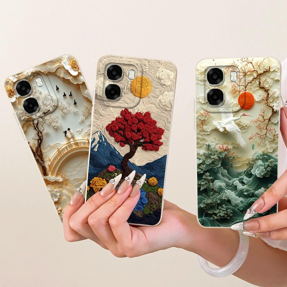 For OPPO A6t 2026 Case CPH2853 Cute Cartoon Rabbit Cat Shockproof Silicone Back Cover For OPPO A6x A6t Pro 4G A6c OPPOA6 5G Capa
