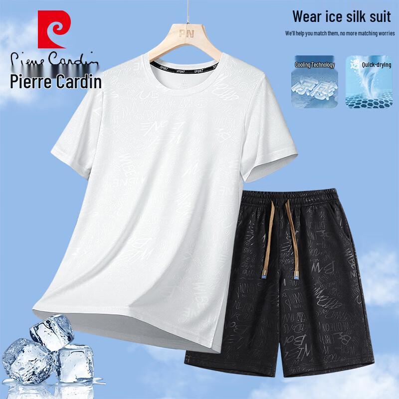 Pierre Cardin Men s Summer Casual T-Shirt  Shorts Set M
